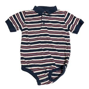 Vintage McKids Striped Polo Shirt Body Suit